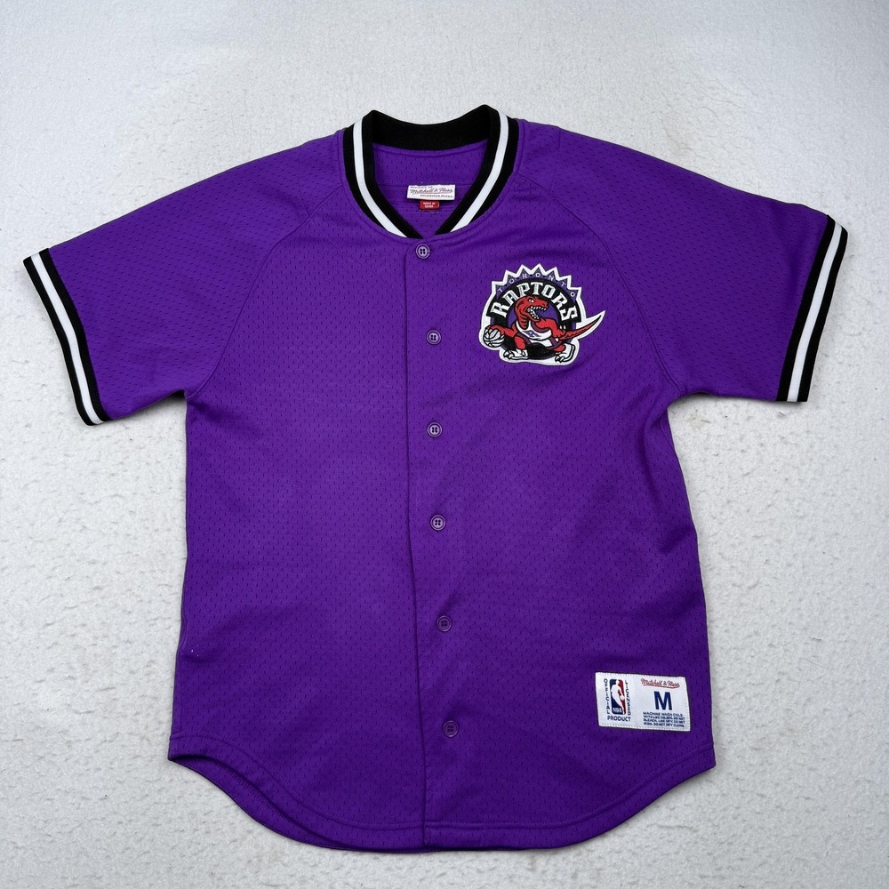 Toronto Raptors Jersey Mens Medium Purple NBA Basketball Mitchell & Ness Mesh - Picture 1 of 8